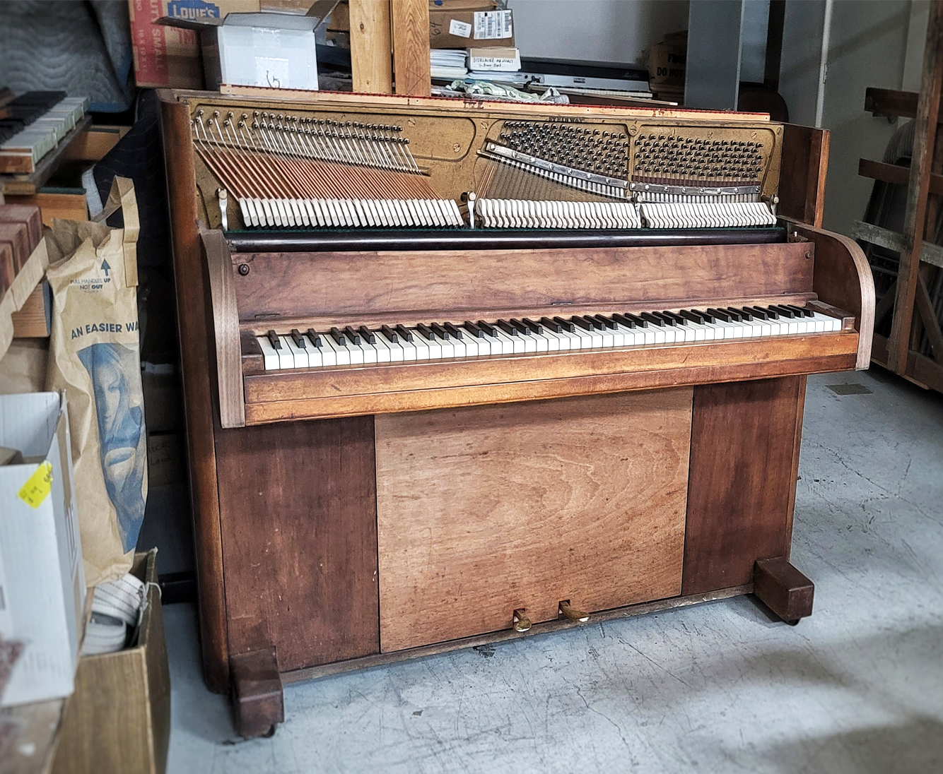 Colonel George Boucher's Victory Vertical piano, rebuilt by Jordan A. Cook